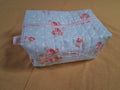 The Peony / Pink Gingham Cosmetic Bag / Large Make-up Bag